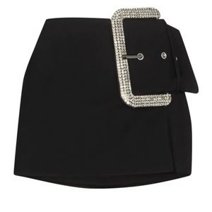 BIG BUCKLE Mini Skirt